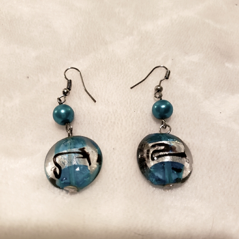 4 for $20 💍Handmade Glass Earings💎